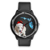 Cute Dachshund Dog On Christmas Florida Wrist Watch-Free Shipping