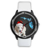Cute Dachshund Dog On Christmas Florida Wrist Watch-Free Shipping
