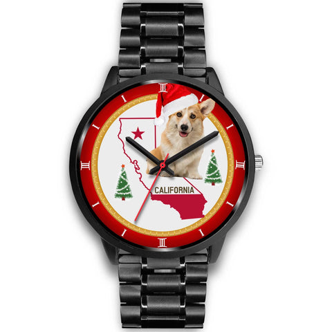 Pembroke Welsh Corgi California Christmas Special Wrist Watch-Free Shipping