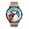 English Mastiff On Christmas Florida Wrist Watch-Free Shipping