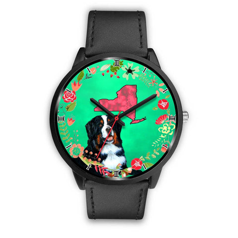 Bernese Mountain Dog New York Christmas Special Wrist Watch-Free Shipping