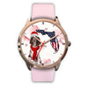 English Springer Spaniel On Christmas Florida Wrist watch- Free Shipping