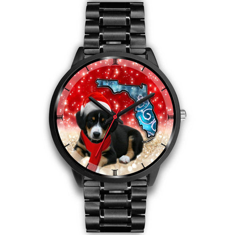 Entlebucher Mountain Dog Print On Christmas Florida Wrist Watch-Free Shipping