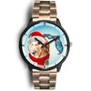 Golden Retriever On Christmas Florida Wrist Watch-Free Shipping