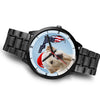 Labrador Retriever On Christmas Florida Wrist Watch-Free Shipping