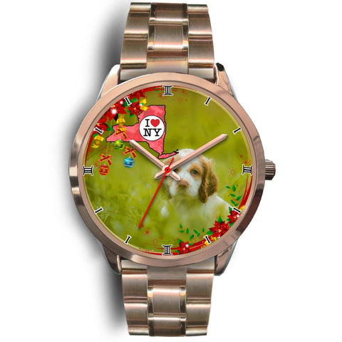 Cute Cocker Spaniel Dog New York Christmas Special Wrist Watch-Free Shipping