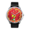Vizsla Dog Art ON Red New York Christmas Special Wrist Watch-Free Shipping