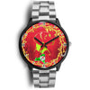 Lovely Vizsla Dog Art ON Red New York Christmas Special Wrist Watch-Free Shipping