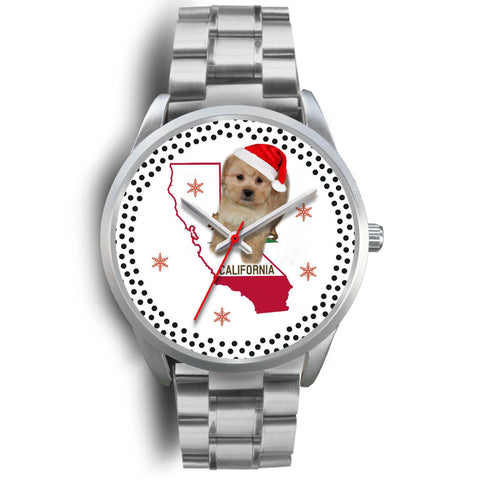 Shih Poo Dog California Christmas Special Wrist Watch-Free Shipping