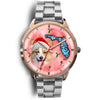 Pembroke Welsh Corgi On Christmas Florida Golden Wrist Watch-Free Shipping
