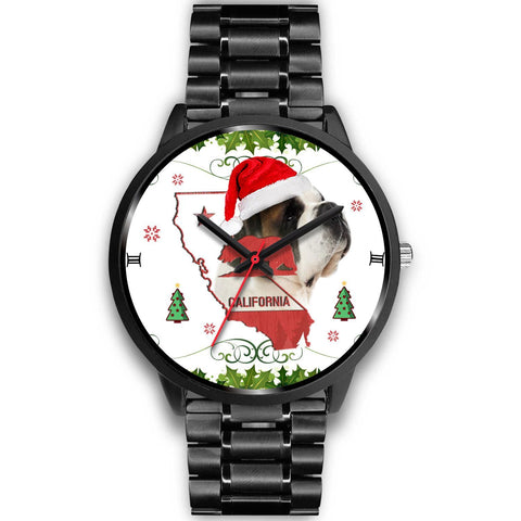 Saint Bernard Dog California Christmas Special Wrist Watch-Free Shipping