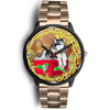 Alaskan Malamute Dog New York Christmas Special Wrist Watch-Free Shipping