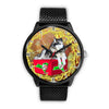 Alaskan Malamute Dog New York Christmas Special Wrist Watch-Free Shipping