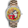 Lovely Alaskan Malamute Dog New York Christmas Special Wrist Watch-Free Shipping