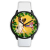 Lovely Papillon Dog New York Christmas Special Wrist Watch-Free Shipping