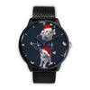 Russian Blue Cat Texas Christmas Special Wrist Watch-Free Shipping