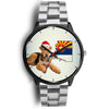 Airedale Terrier On Christmas Arizona Wrist Watch-Free Shipping