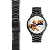 Airedale Terrier On Christmas Arizona Wrist Watch-Free Shipping