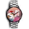 Akita Dog On Christmas Alabama Wrist Watch-Free Shipping
