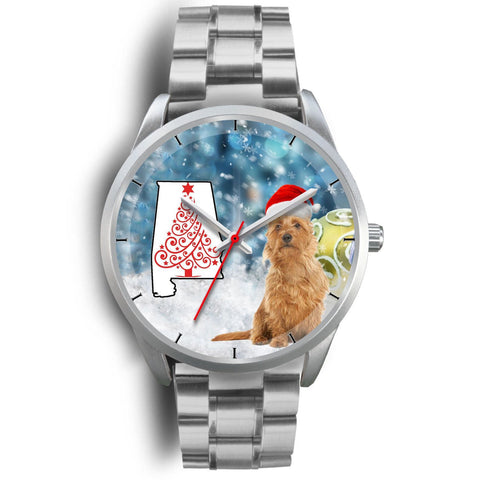Australian Terrier On Christmas Alabama Wrist Watch-Free Shipping