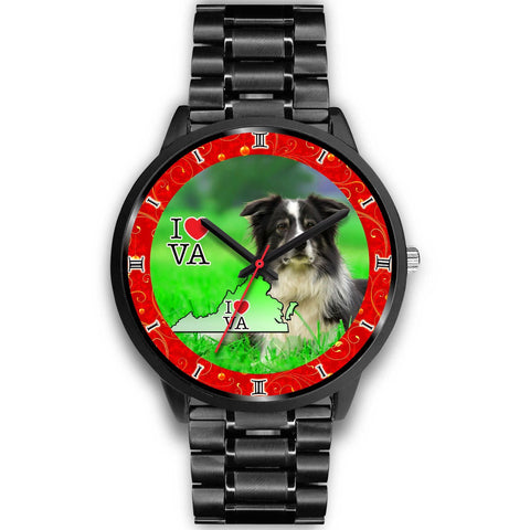 Border Collie Dog Virginia Christmas Special Wrist Watch-Free Shipping