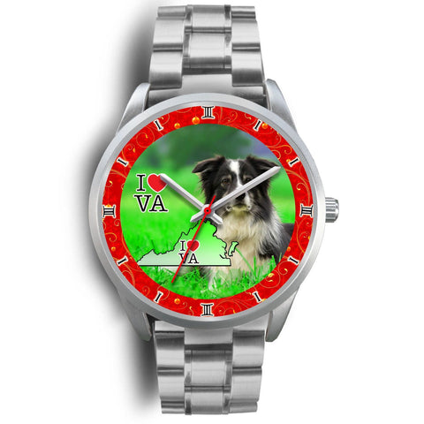 Lovely Border Collie Dog Virginia Christmas Special Wrist Watch-Free Shipping