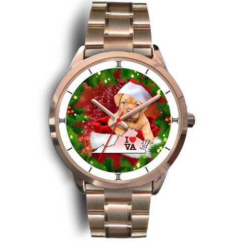 Lovely Bordeaux Mastiff Dog Virginia Christmas Special Wrist Watch-Free Shipping