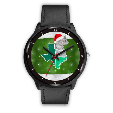 Egyptian Mau Cat Texas Christmas Special Wrist Watch-Free Shipping