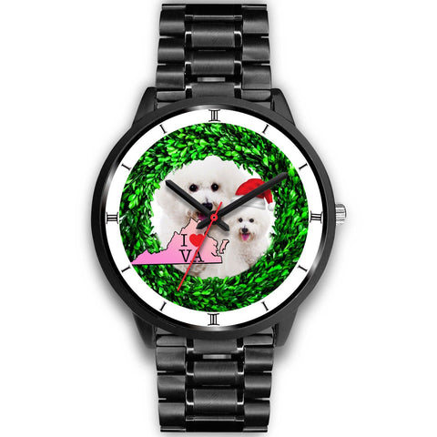Bichon Fries Dog Virginia Christmas Special Wrist Watch-Free Shipping