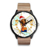 Boxer Dog On Christmas Arizona Wrist Watch-Free Shipping