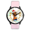 Boxer Dog On Christmas Arizona Wrist Watch-Free Shipping
