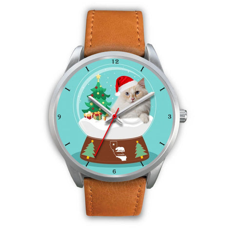 Cute Ragamuffin Cat California Christmas Special Wrist Watch-Free Shipping