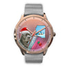 Cane Corso Arizona Christmas Golden Wrist Watch-Free Shipping