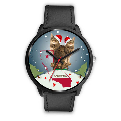 Laperm Cat California Christmas Special Wrist Watch-Free Shipping