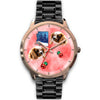 Cavalier King Charles Spaniel Arizona Christmas Golden Wrist Watch-Free Shipping