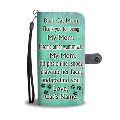 Cute Cat Print Wallet Case Free Shipping-For Cat Mom