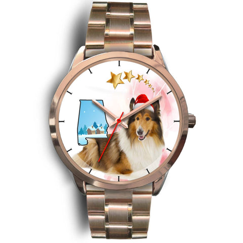 Rough Collie Alabama Christmas Special Wrist Watch-Free Shipping