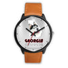 Siberian Husky Dog Georgia Christmas Special Wrist Watch-Free Shipping