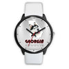 Siberian Husky Dog Georgia Christmas Special Wrist Watch-Free Shipping