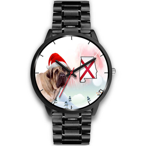 English Mastiff Dog Alabama Christmas Special Wrist Watch-Free Shipping