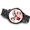 French Bulldog Arizona Christmas Special Black Wrist Watch-Free Shipping