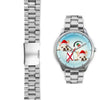 French Bulldog Alabama Christmas Special Silver Wrist Watch-Free Shipping