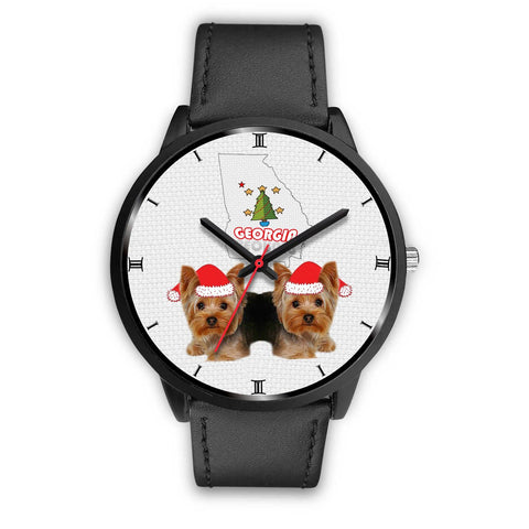 Yorkie Georgia Christmas Special Wrist Watch-Free Shipping