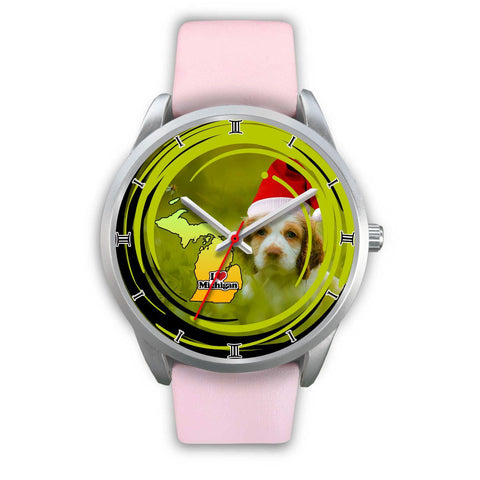 Cocker Spaniel Dog Michigan Christmas Special Wrist Watch-Free Shipping