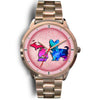 Yorkie Dog Color Art Michigan Christmas Special Wrist Watch-Free Shipping