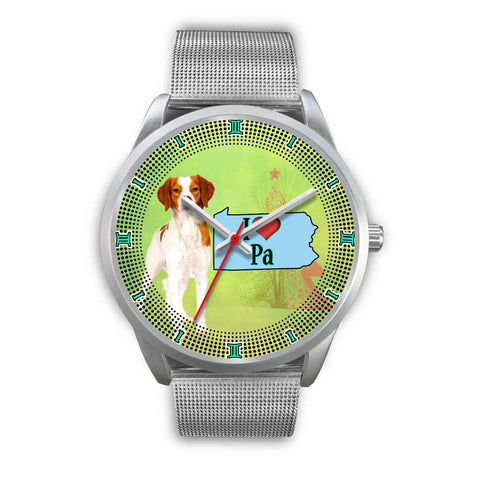 Lovely Brittany Dog Christmas Pennsylvania Christmas Special Wrist Watch-Free Shipping