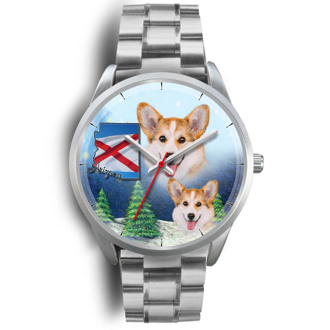 Pembroke Welsh Corgi Arizona Christmas Wrist Watch-Free Shipping