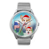 Pembroke Welsh Corgi Alabama Christmas Wrist Watch-Free Shipping