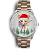 Cute Pembroke Welsh Corgi Christmas Wrist Watch-Free Shipping