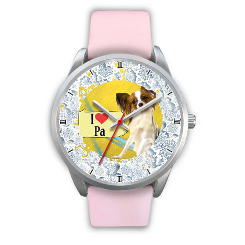 Cute Papillon Dog Pennsylvania Christmas Special Wrist Watch-Free Shipping